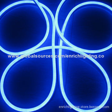 Ultra-thin Green LED Neon Flex Light, IP65 Rate, 50,000 Hours Lifespan and 80 LEDs/MeterNew